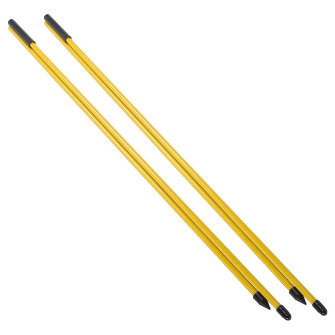 Fiberglas Golf Uitlijnstokken 2 Secties Opvouwbare Golf Richtingsindicator Stok HulpmiddelGeel yellow