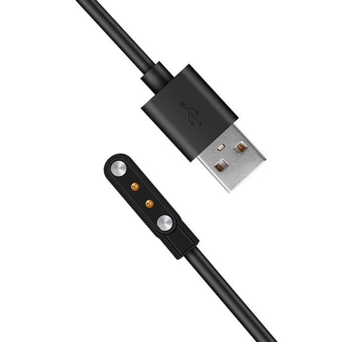 Câble de charge compatible pour Montre Connectée Xiaomi Solar LS05 Câble de charge de remplacement noir