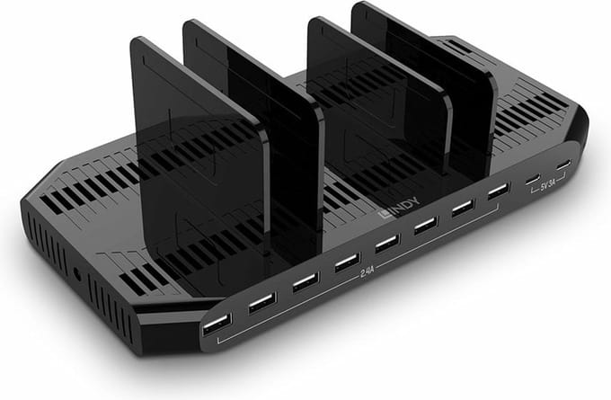 Lindy 120W 10 Port USB Charging Station