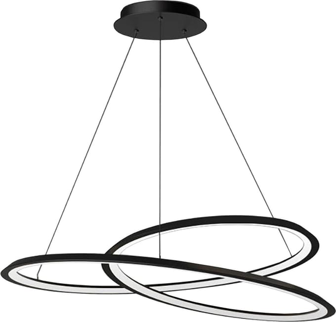 Toolight App1194-Cp Hanglamp Zwart 60X60X95Cm