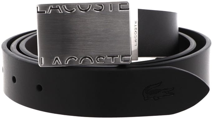 LACOSTE Leren Riem Elegance 30 Reversible in Box W100 Noir Marron Zwart Donkerbruin