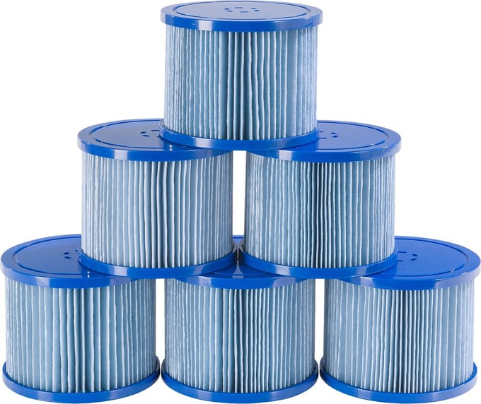 Xqmax - Zwembadfilter | 6 x filterpatronen Spa whirlpools | antimicrobiële filter