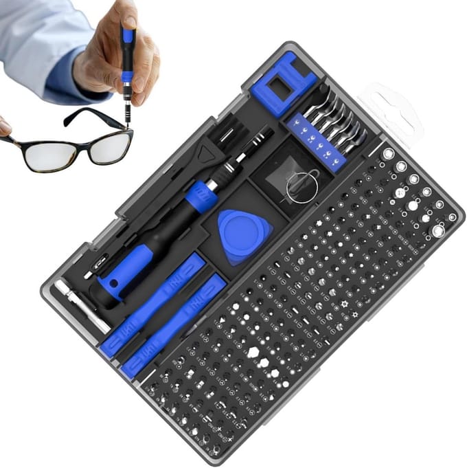 Schroevendraaier Set - Reparatie Tool Kit - Elektronica Reparatie - 160 Bits Inclusief - Niet Gespecificeerd - Grijs