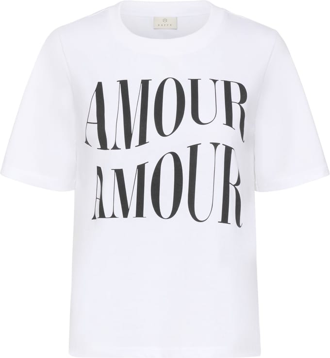 Kaffe KAcherie T-Shirt Dames T-shirt - Optical White