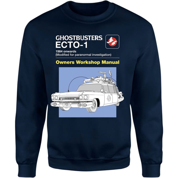 Ghostbusters Ecto-1 User Manual Sweatshirt - Navy - XS