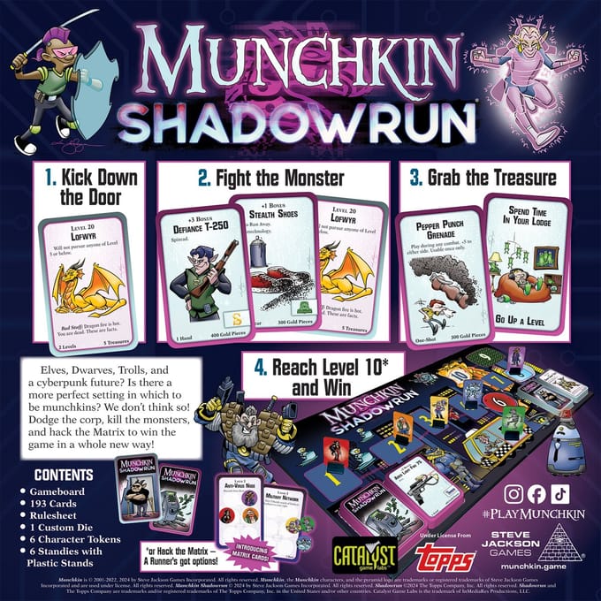 Munchkin: Shadowrun - Bordspel - Engels - Steve Jackson Games