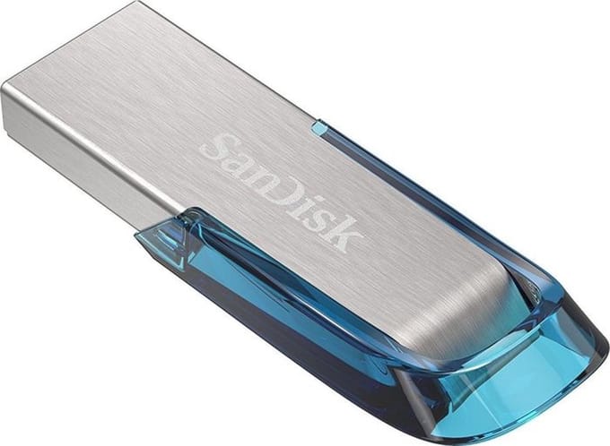 SANDISK Ultra Flair - Blauw - 128GB - USB-stick