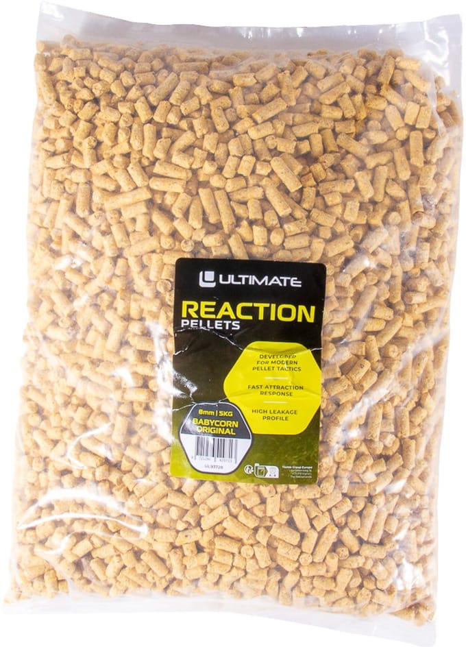Ultimate Reaction Babycorn Pellets Original 8mm (5kg) - Vispellets