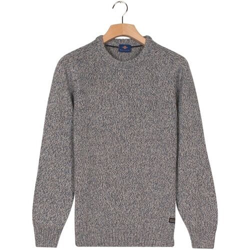 Baileys Trui Crew Neck Pullover Multicolor Single Knit Faded Denim / male