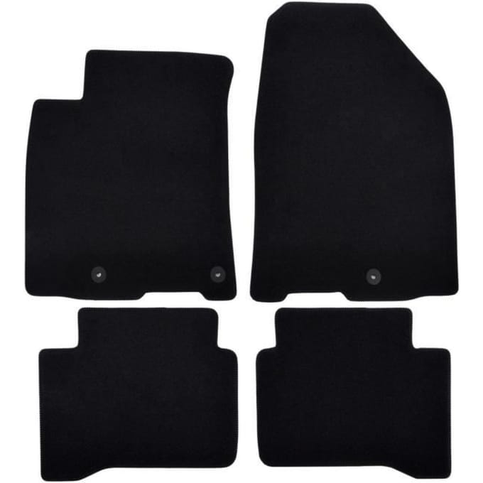 Tapis de sol - Hyundai - Ioniq - Noir - Velours - Antidérapant