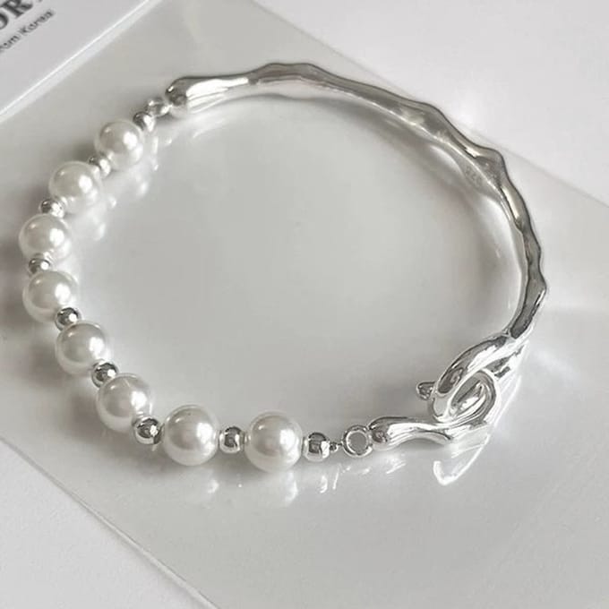 Barokparel Kralenarmband met Boomtak