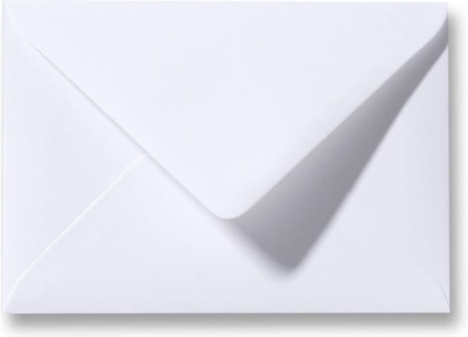 Luxe Enveloppen - Wit - 50 stuks - C6 - 162x114mm - 110grms