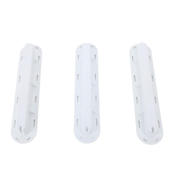 3 STUKS Fin Box Set PVC Surfplank Surfvinnen Stekkerset met Schroeven Sleutel voor Paddle Board Fin Vervanging Wit wit