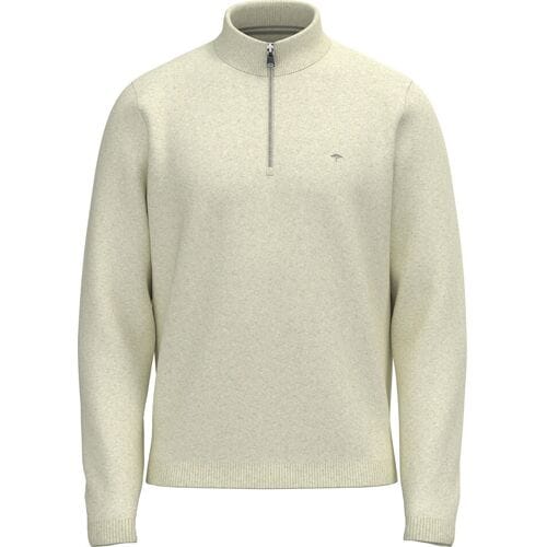 Fynch-Hatton Trui Troyer Zip Structure New Off White / male