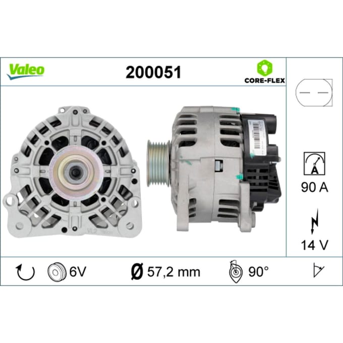 Driefasige generator VALEO 200051