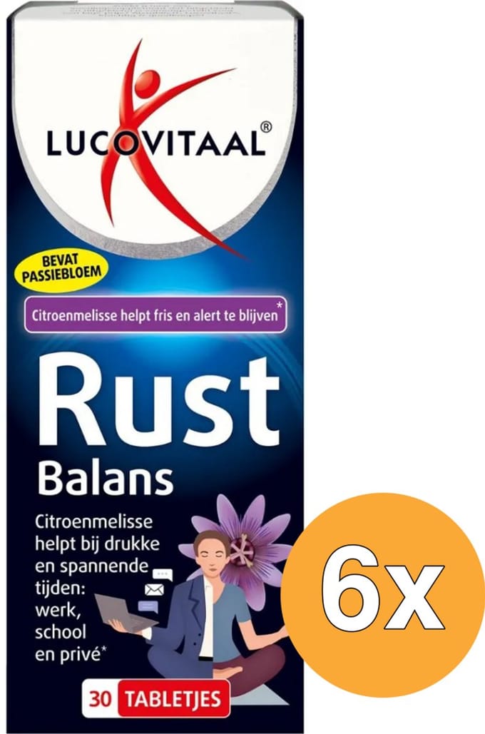 6x Lucovitaal Rust Balans (30 tabletten)