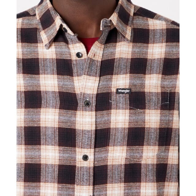 Wrangler - 1 pocket shirt BLACK - S
