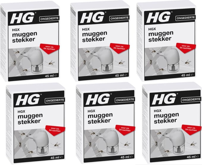 HG X Muggenstekker - 6 x - Voordeelverpakking