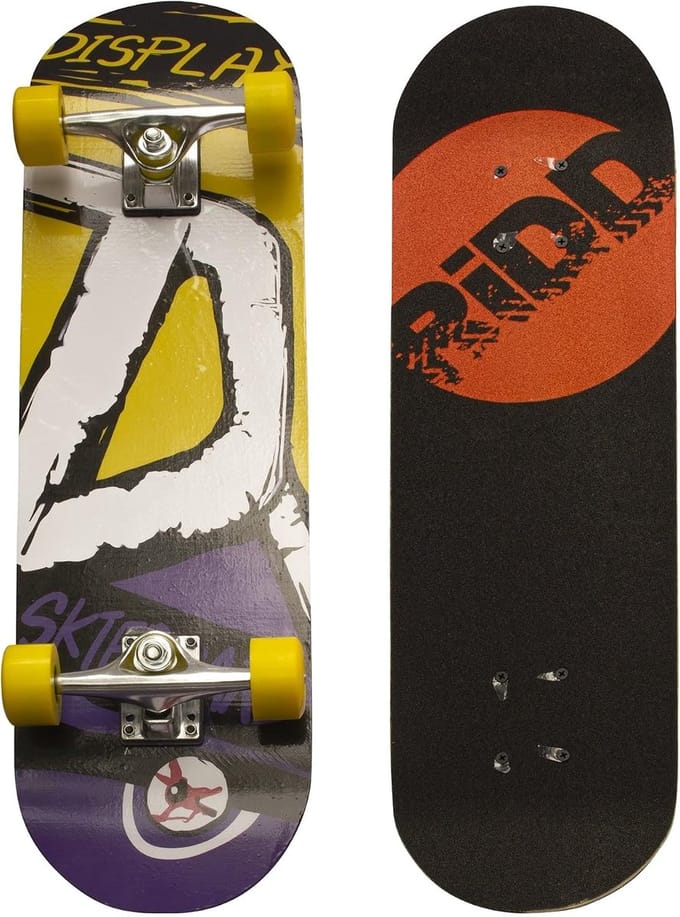 Skateboard - Cruiser Board - Straat Gebruik - Duurzaam Maple - 28 inch - Geel Paars