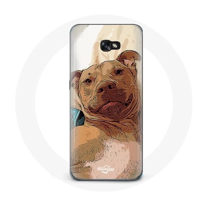 Case voor Samsung galaxy A5 2016 Amerikaanse Pit Bull Terrier Bruin