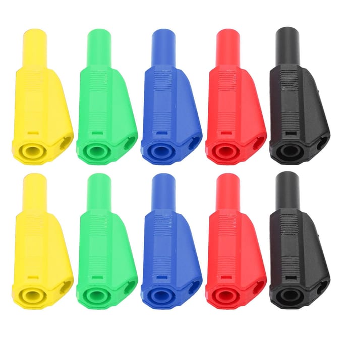 2 Sets U29 4mm Geïsoleerde Banaanstekker voor Elektrische Tests Rood Zwart Geel Groen Blauw