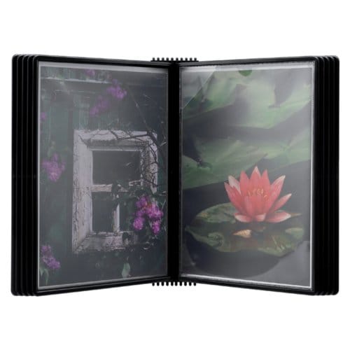 Wandelement Djois Flex-O-Frame premium A4 met 10-tassen zwart
