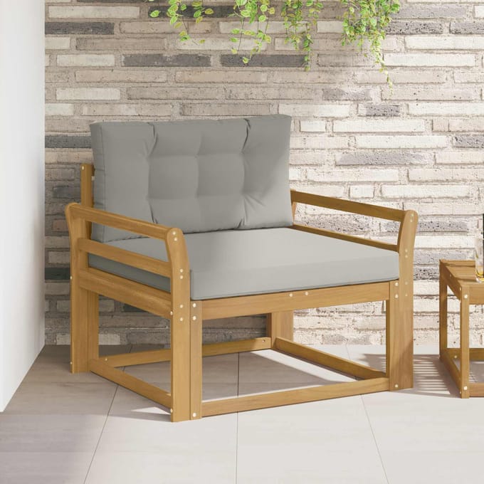 vidaXL - Buiten - Midden - Sofa - Polyester - Wit