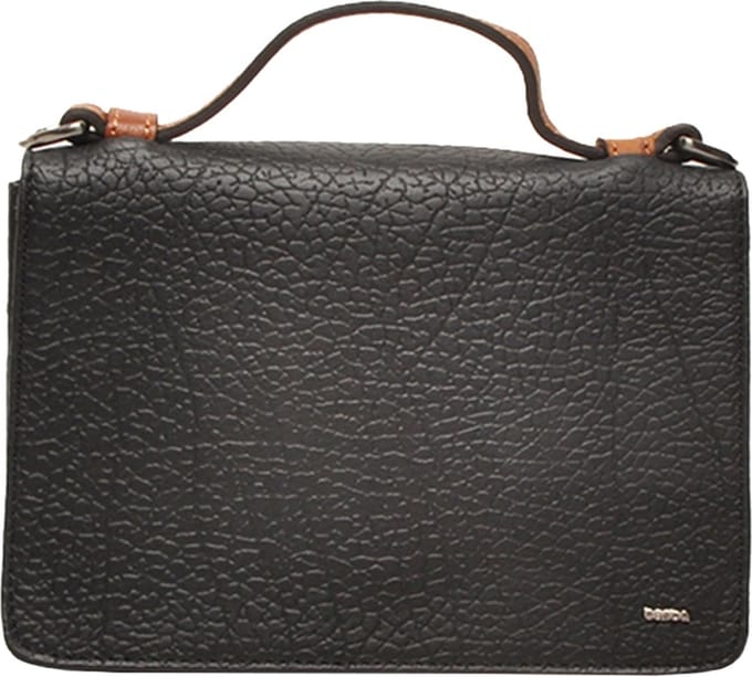 Berba Kleine Crossbodytas / Schoudertas Dames - Leer - Chamonix - Gestreept - Zwart