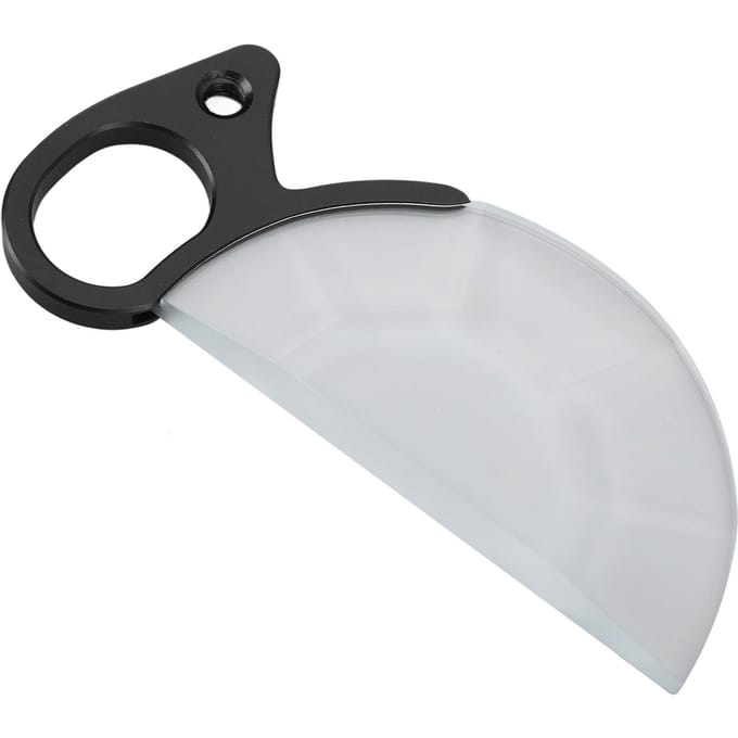 Filtre optique semi-circulaire en verre à prisme kaléidoscopique subtil portatif de 79 mm pour effets spéciaux white