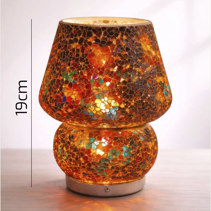 Arca Italy Mushroom Tafellamp BARI, 19cm hoog, LED, oplaadbaar, giftbox