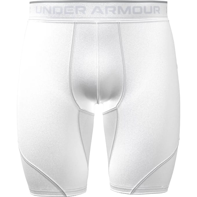 Under Armour Hg Elite Long Korte Broek Wit S Man
