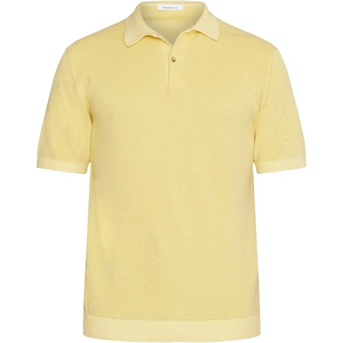 Gebreid poloshirt KnowledgeCotton Apparel Gots Vegan