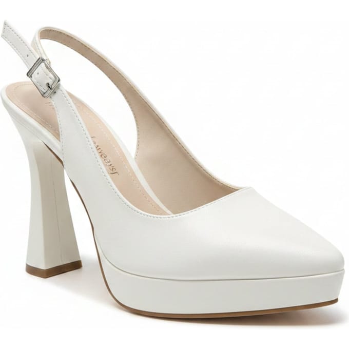 Corin Spitse Neus Slingback Bruidsplatform Pump