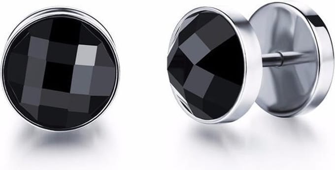 Mendes Jewelry Stud oorbellen Zircon Silver