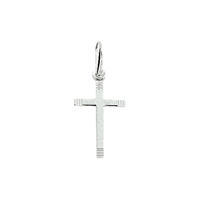 Zilveren Hanger kruis gediamanteerd 1005106