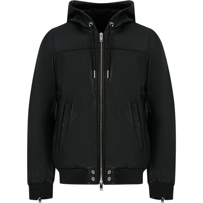 Diesel L-Rooney Black Leather Jacket