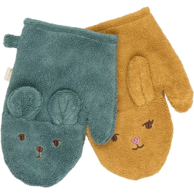 Badhandschoenen kind Fabelab Bear and Bunny (x2)