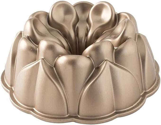 Magnolia bundt cakevorm van gegoten aluminium