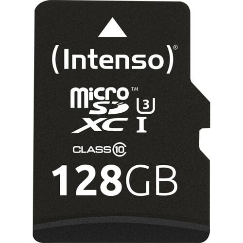 Intenso Professional microSDXC-kaart 128 GB Class 10, UHS-I Incl. SD-adapter