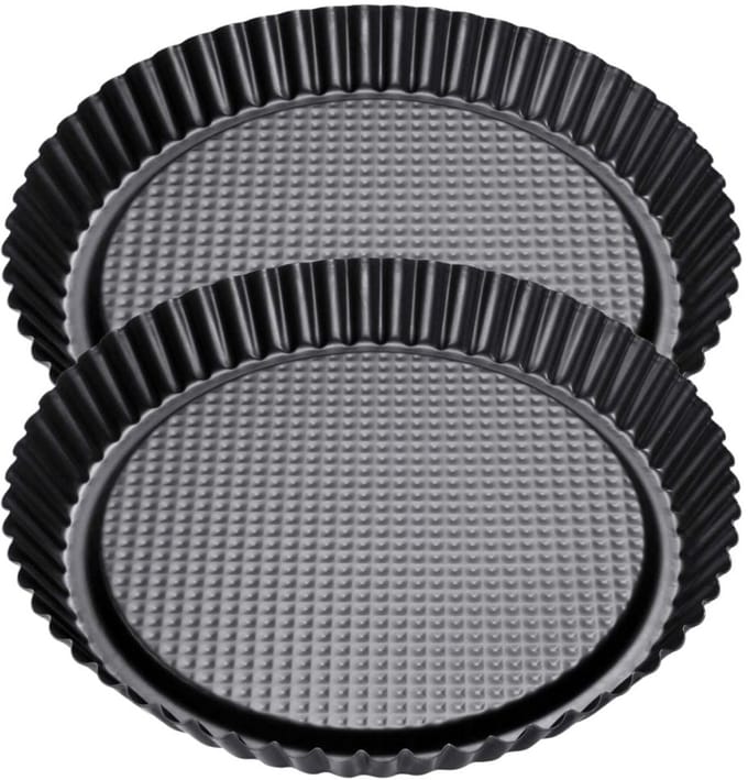Set van 2 Omgekeerde taartvormen 28 cm Zenker Black Metallic