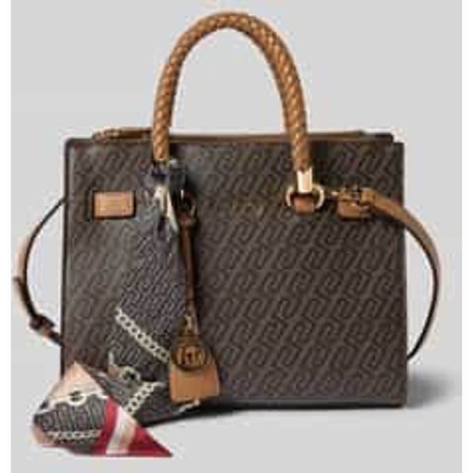 LIU JO handtas schoudertas Manh Satchel Suede bruine
