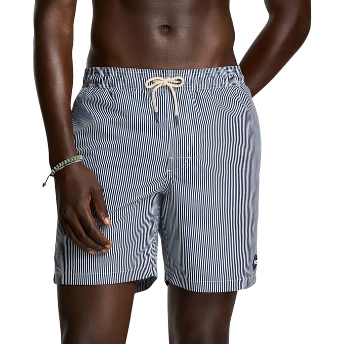 Men MIKE swim shorts 7 inch fine stripe