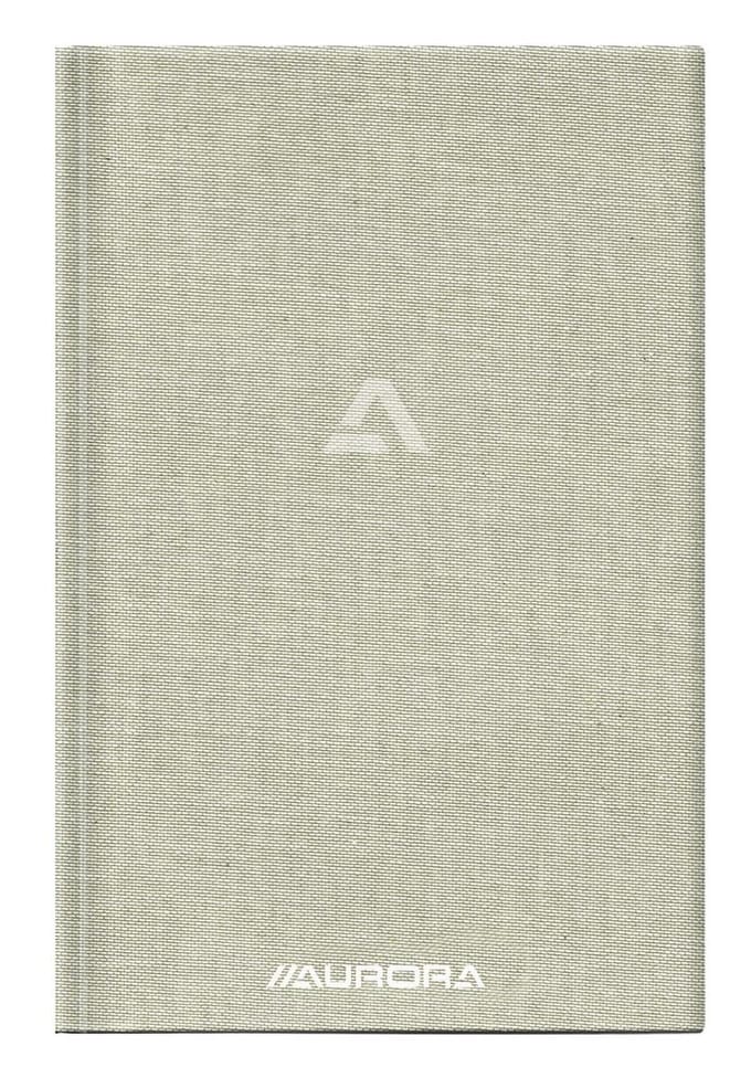 Notitieboek aurora a5 lijn 192 pagina's 80g grijs | 8 stuks