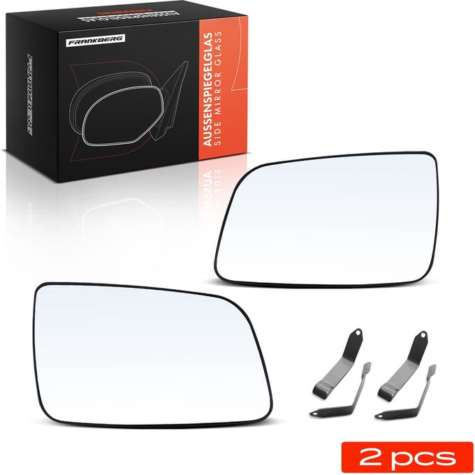 Frankberg 2x Spiegelglas Buitenspiegel Voor voor Opel Astra G CC