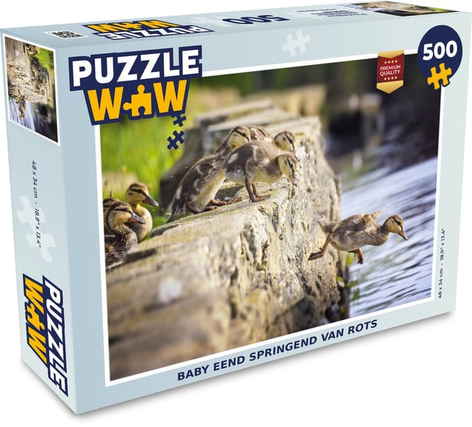 Puzzel Eenden - Stenen - Kuiken - Legpuzzel - Puzzel 500 stukjes