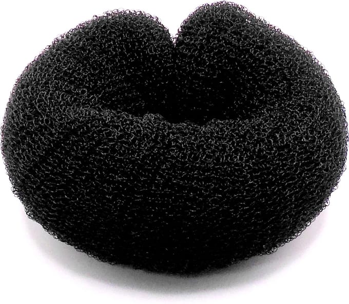 Haardonut met druksluiting zwart