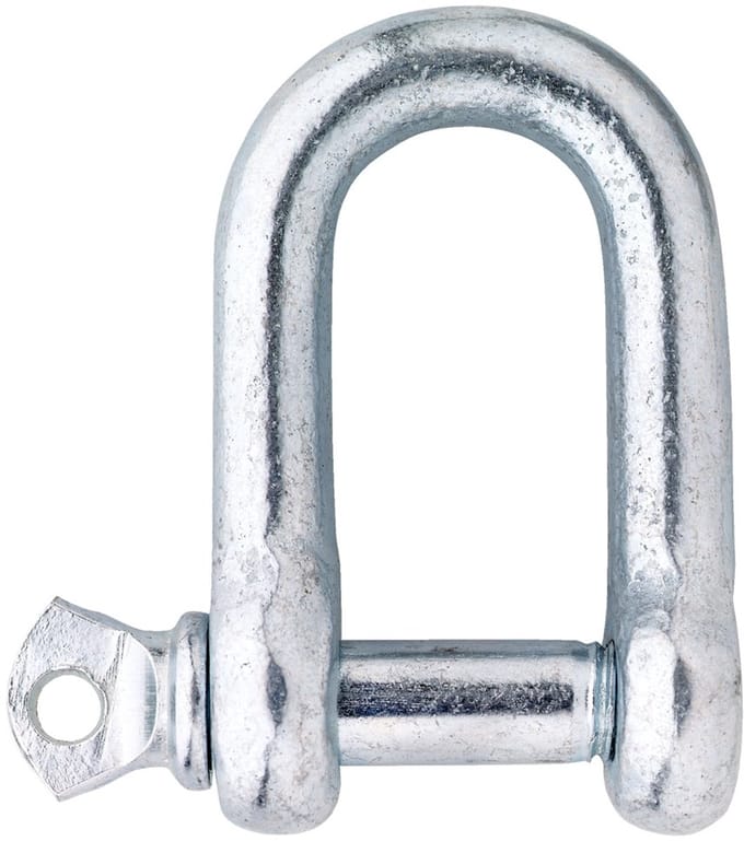 D sluiting verzinkt - 10 mm - per stuk