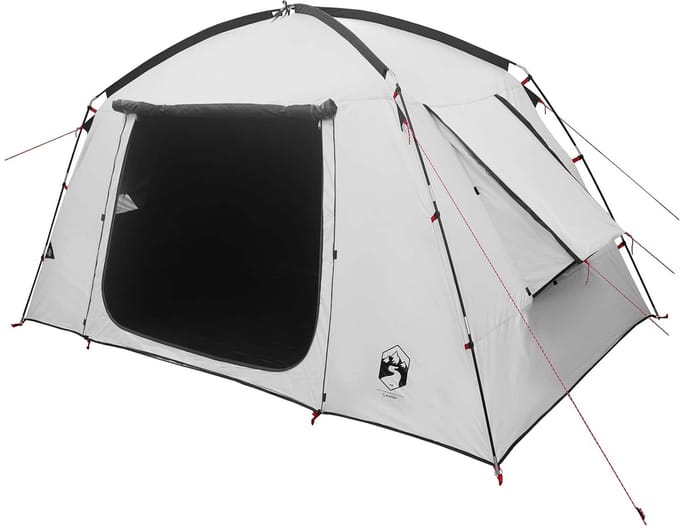 vidaXL - Huisje - Tent - 4-persoons - Wit - Blackout - Polyester