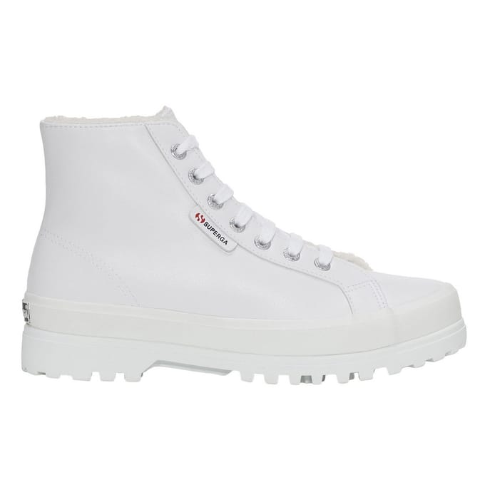 Superga Dames/Dames 2341 Alpina Vegan Leren Trainers (Ijs Wit)