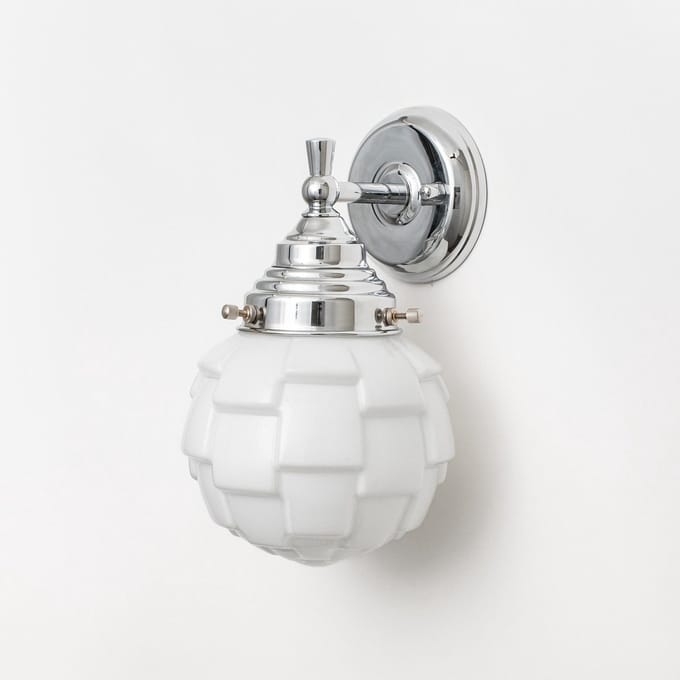 Wandlamp Bretagne Royal Chroom - Art Deco Trade